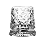 Générique Tasse en verre Bourbon - Dessous de verre de dégustation rotatif, tourbillon en transparent, accessoire de bar au design équilibré | Expérience de consommation et portable pour les occa