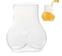 Générique Tasse En Verre En Forme De Fesses - Design, Verre À Boire Transparent Créatif | Pot En Forme De Fesses Pour Whisky, Cocktail, Bière, Vin, Café, Thé, Jus, Eau, Bar À Domicile
