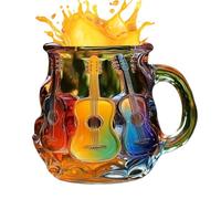 Générique Tasse Guitare Artistique - Mug Café 3D Peint, Coupe En Résine Peinte À La Main Pour Amateurs D'Art | Résistant À La Chaleur, Collection De Musicien, Décoration Maison Pour Collègues, Amis