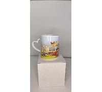 Générique Tasse Le Manège Enchanté avec Anse en Forme de Cœur, Mug Blanc avec Personnages et Scène Colorée