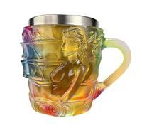 Générique Tasse Livre,Peint Livre Mug a Cafe,Stained Painted Book Coffee Mugs with Insulated Handle,Novelty Painteds Book Coffee Cup Tasse a Cafes pour Lectrice Lecteur Passionné (C)