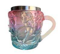 Générique Tasse Livre,Peint Livre Mug a Cafe,Stained Painted Book Coffee Mugs with Insulated Handle,Novelty Painteds Book Coffee Cup Tasse a Cafes pour Lectrice Lecteur Passionné (A)