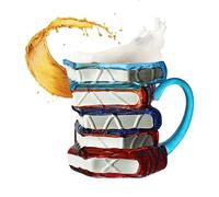 Générique Tasse Livre,Tasse En Verre Peint À Thème Livresque - Articles Littéraires Mignons pour Lecteurs Professeurs Écrivains Amoureux de Littérature Famille Amis Moments Quotidiens