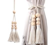 Générique Tassel ŴindowTies - Elegant Curtain Tiebacks Holders | Flexible Decorative Rope Holders for Sheer Curtains, Living Room, Bedroom, Office & Home Decor