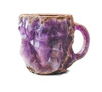 Générique Tasses à café en cristal minéral, nouvelle tasse à café minérale élégante multicolore, tasses à café en roche minérale 3D naturelle avec anse, cadeau pour votre meilleur ami (B)
