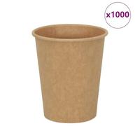 Générique Tasses à café en Papier 1000 pcs 8oz 200ml Marron,Entreprise & Industrie,Restauration,Vaisselle jetable,Tasses jetables,Brun,5.9 KG,4102795
