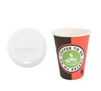 Générique Tasses à café en Papier avec couvercles 1000 pcs 4oz 100ml,Entreprise & Industrie,Restauration,Vaisselle jetable,Tasses jetables,Rouge,13.9 KG,3325213
