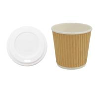 Générique Tasses à café en Papier avec couvercles 1000 pcs 4oz 100ml,Tasses jetables,8.1KG-3325223