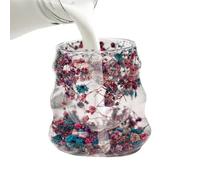 Générique Tasses À Café Isothermes - Tasse en Verre à Fleurs Séchées pour Café et Thé - Tasses Réutilisables 160ml Pour Boissons Chaudes Froides Thé Eau Décoration Maison Noël Anniversaire