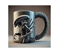 Générique Tasses à café Xénomorphes Fantaisie, Tasse à café Alien personnalisée imprimée en 3D, Tasse en Acier Inoxydable, Cadeaux sympas pour Les Petits Amis