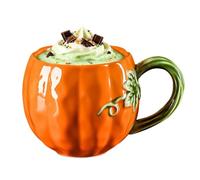 Générique Tasses à citrouilles, verres en forme de citrouilles en céramique | Tasses à café à la citrouilles d'automne, tasses à café à la citrouilles d'Halloween avec poignée, tasses d'automne amusantes