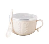 Générique Tasses à soupe avec anses, boite repas, avec couvercle, pour les déplacements, le thé, le café, les flocons d'avoine, le déjeuner, les pâtes et le sandwich