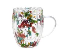 Générique Tasses Avec Séchée - Verre À Double Paroi De 300 Ml, Poignée Transparente Avec Isolation Thermique, Véritable De Café Transparente, Affichage Esthétique De La Tasse | Tables À L'heure Du T