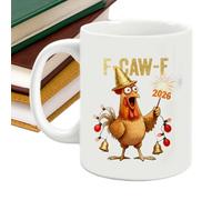 Générique Tasses de Noël,Tasse À Vin Et Lait Avec Un Dessin D'Animal Cartoon - Tasse en Céramique Poulet | Pour Ami Maman Dame Cuisine Fête Vacances
