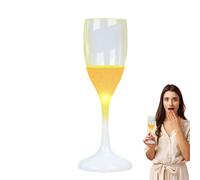 Générique Tasses LED,Verres à Champagne - Verres à vin colorés de 120 ml - à boire, tasses qui brillent dans le noir, flûtes à champagne pour mariage, fête de Noël