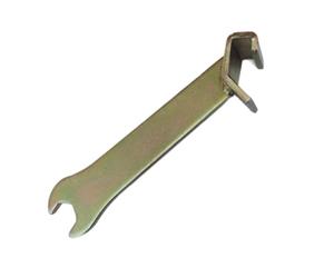Générique TDC/TDF Duct Clamp Tool - HVAC Flange Wrench, 14mm Spanner | 5.31in Length | Heavy-Duty Galvanized Iron | Integrated 14mm Open-End Wrench, Secure Cleat Tightening For HVAC Ductwork