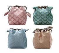 Générique Tea Bag Organizer - Drawstring Pouch | Chinese Aesthetic Storage with Travel Utility, Picnic Camping Accessory with Birthday Party Use, Tea Tools Organizer for Home Office