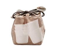 Générique Tea Bag Organizer - Embroidered Cloth Drawstring Handbag, Chinese Tea Tools Storage Pouch | For Home Office Outdoor Travel Camping Picnic Road Trip Birthday Party