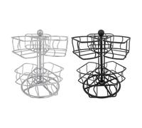 Générique Tea Bag Spin Organizer - Two Tier Six Compartment Rotating Metal