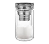 Générique Tea Cup | Transparent Tea Infuser Cup | Leak Proof Heat Resistant Mug with Large Capacity for Camping Car Serving Friend Colleagues Outdoor Party Family Coffee