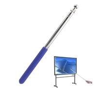 Générique Teaching Pointer Stick - Stainless Steel Portable Staff Banner Flag Pole,Ergonomic Handle, Extendable Flagpole, Lightweight for Horse Training, Tour Guide