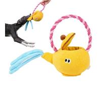 Générique Teapot Shape Dog Toy, Interactive Rope Dog Toy, Soft Plush Dog Toy, Cute Plush Dog Toys, Plush Interactive Teapot Shape Dog Toy with Soft Interactive Rope and Plush for All Breeds
