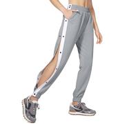 Générique Tear Sweatpants séance d'entraînement Pantalon à l'extérieur Femmes effilé Chaud avec Poches vers Le Haut Pantalon (Grey, L)