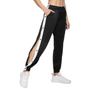 Générique Tear Sweatpants séance d'entraînement Pantalon à l'extérieur Femmes effilé Chaud avec Poches vers Le Haut Pantalon (Black, XL)