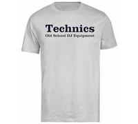 Générique Technics Old School T-Shirt Gris pour Homme T-Shirt À Manches Courtes pour Homme