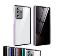 Générique Techterio Magnetic Phone Case S22/S23/S24 Ultra Privacy Case, Magnetic Mobile Phone Cases, Anti-Peep Screen, Full Coverage (Purple,S24P)