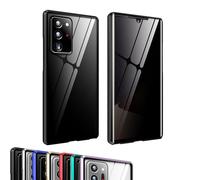Générique Techterio Magnetic Phone Case S22/S23/S24 Ultra Privacy Case, Magnetic Mobile Phone Cases, Anti-Peep Screen, Full Coverage (Black,S24P)