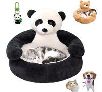 Générique Teddy Bear Dog Bed, Teddy Bear Dog Bed with Arms, Plush Cuddler for Small Dogs & Puppies, Ultra Soft Plush Pet Sofa, Semi-Enclosed Cuddle Beds for Indoor Cats & Dogs (Coffee,M(18.1in))