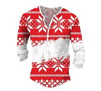 Générique Tee Shirt De Noel - T-Shirt à Manches Courtes imprimé Arbre de Neige de Noël en Coton décontracté pour Hommes (White XL)