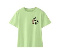 Générique Tee Shirt Enfant,Enfant en Bas âGe GarçOns Filles Chemise Dernier Chemise FêTe des MèRes Cadeau Cravate Teinture Enfant Chemise Enfant T-Shirt DrôLe Jeunesse Petit Haut (Green, 11-12 Years)