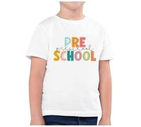 Générique Tee Shirt Enfant,T-Shirt DéContracté à Manches Courtes Et Col Rond Imprimé pour Enfants, Mode RentréE Scolaire(White, 3-4 Years)