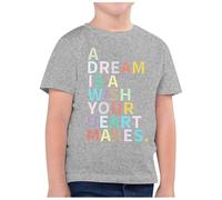 Générique Tee Shirt Enfant,T-Shirt DéContracté à Manches Courtes Et Col Rond Imprimé pour Enfants, Mode RentréE Scolaire (Grey, 4-5 Years)