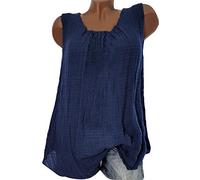 Générique Tee Shirt Femme Humour - Chemisier Femme Taille Lin Baggy sans Manches Coton T-Shirt Gilet DéBardeurs Plus T-Shirt Chemisier Femme T Shirt Homme Flemme