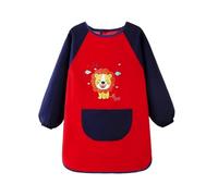 Générique Tee Shirt Garcon - Tablier de Peinture à Manches Longues pour Enfants Combinaison de Protection pour Artistes Facile à Porter et Lavable (Black M（80-100）)