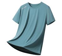 Générique Tee Shirt Homme Coton - T-Shirt Homme Shirt de Sport à Manches Courtes pour Hommes Ample et Cool en Soie glacée Nouvelle d'été