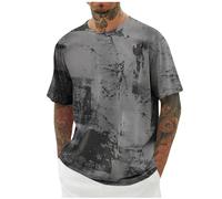 Générique Tee Shirt Homme Hauts Manches Courtes Été Tshirt Sport Impression Tee-Shirt Décontracté Quotidien T-Shirts Doux Léger Teeshirt Respirant Mes Commandes en Cours De Livraison 19 Gris XXL