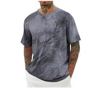 Générique Tee Shirt Homme Hauts Manches Courtes Été Tshirt Sport Impression Tee-Shirt Décontracté Quotidien T-Shirts Doux Léger Teeshirt Respirant Extensible Mes Commandes 13 Gris 4XL