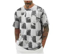 Générique Tee Shirt Homme Hauts Manches Courtes Été Tshirt Sport Impression Tee-Shirt Décontracté Quotidien T-Shirts Doux Léger Teeshirt Respirant Mes Commandes en Cours De Livraison 20 Blanc XL