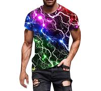 Générique Tee Shirt Homme Marque - T-Shirt Homme T-Shirt Assorti de Couleur de Mode d'été des Hommes avec Les Manches Courtes et Le col Rond