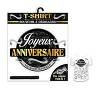 Tee-shirt - JOYEUX ANNIVERSAIRE - Coton - Manches courtes - Col arrondi