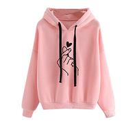 Générique Tee Shirt Manche Longue Femme Col V Sweat Capuche Femme College Sweat A Capuche Japon Femme Sweat Ecriture dans Le Dos Accessoires Cute Et Coreen # Sweat A Capuche Personnalise Femme