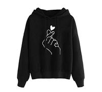 Générique Tee Shirt Manche Longue Femme Col V Sweat Capuche Femme College Sweat A Capuche Japon Femme Sweat Ecriture dans Le Dos Accessoires Cute Et Coreen # Sweat A Capuche Personnalise Femme