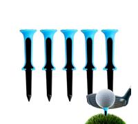 Générique Tees de Golf Longs | 5 Pièces Réducteur de Friction | Tees Portable Réutilisable Débutant 8 cm pour Parcours Practice Domicile Voyage Vert d'Entraînement