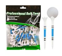 Générique Tees De Golf - Tees ABS pour Parcours | 50 Pièces Structure À Pointes pour Bois Fers Hybrides Entraînement Et Compétitions