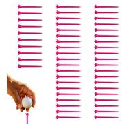 Générique Tees De Simulateur De Golf, Paquet De 50 Tees De Golf pour Tapis, Tee en Caoutchouc Durable pour Le Practice, Les Parcours Intérieurs Et Extérieurs Et La Pratique des Tournois (Rose)
