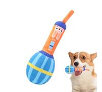 Générique Teething Toys for Puppies - Lovely Microphone Shape Stuffed Sound Chew Toy | Soft and Durable Cute Puppy Chew Toy for Indoor & Outdoor, Flexible Pet Toys for Teeth Clean, Relaxing
